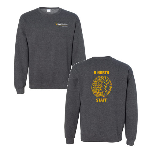 Gildan Heavy Blend Crew Neck Sweatshirt -- Dark Heather