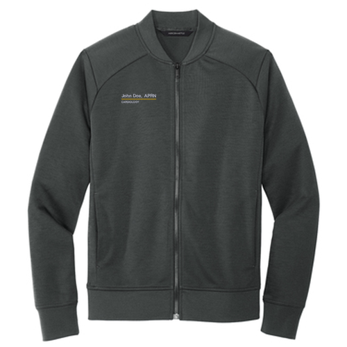 Mercer+Mettle Double-Knit Bomber -- Anchor Grey