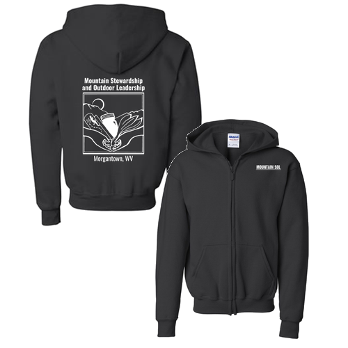 Gildan Full Zip Youth Hooded Sweatshirt -- Black