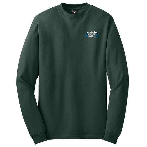 Hanes Beefy T Longsleeve T-Shirt -- Deep Forest