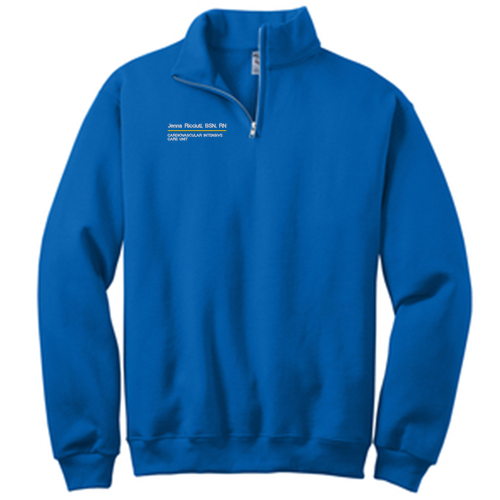 Jerzees 1/4 Zip Cadet Sweatshirt -- Royal