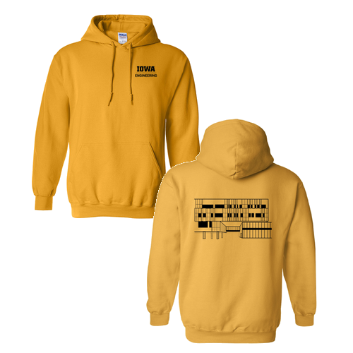 Gildan Heavy Blend Hooded Sweatshirt -- Gold