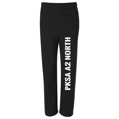 Jerzees Open Bottom Sweatpants w. Pockets -- Black