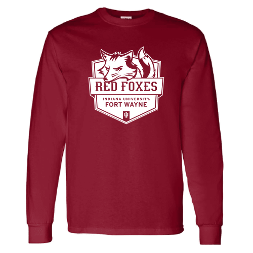 Cotton Longsleeve Shirt -- Cardinal