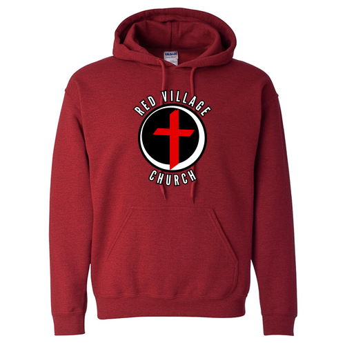 Gildan Heavy Blend Hooded Sweatshirt -- Red