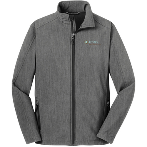 Men/Unisex Port Authority Core Soft Shell Jacket -- Pearl Grey Heather