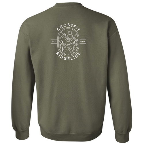 Gildan Heavy Blend Crew Neck Sweatshirt -- Military Green