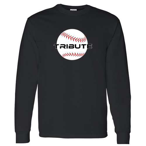 Gildan Heavy Cotton Longsleeve Basic T-Shirt -- Black