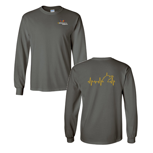 Gildan Heavy Cotton Longsleeve Basic T-Shirt -- Charcoal