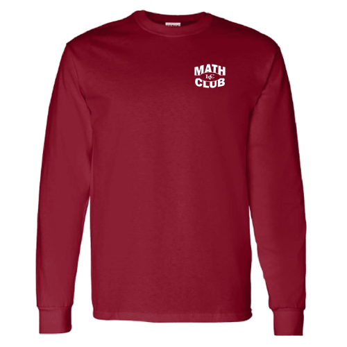 Gildan Heavy Cotton Longsleeve Basic T-Shirt -- Cardinal