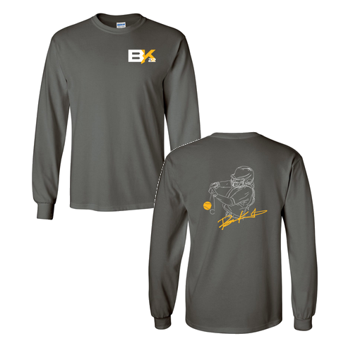 Gildan Heavy Cotton Longsleeve Basic T-Shirt -- Charcoal