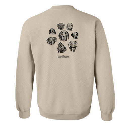 Gildan Heavy Blend Crew Neck Sweatshirt -- Sand / Illustration