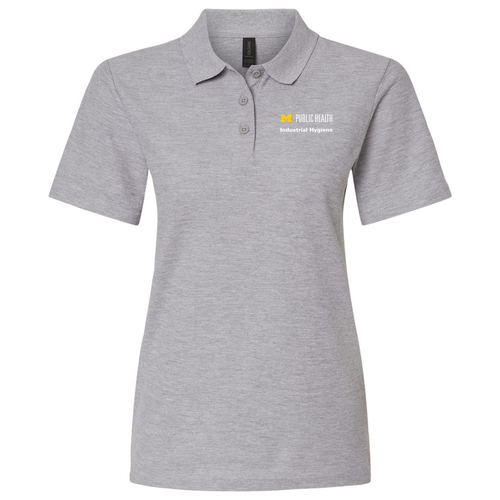Ladies Gildan Softstyle Pique Polo -- Sport Grey