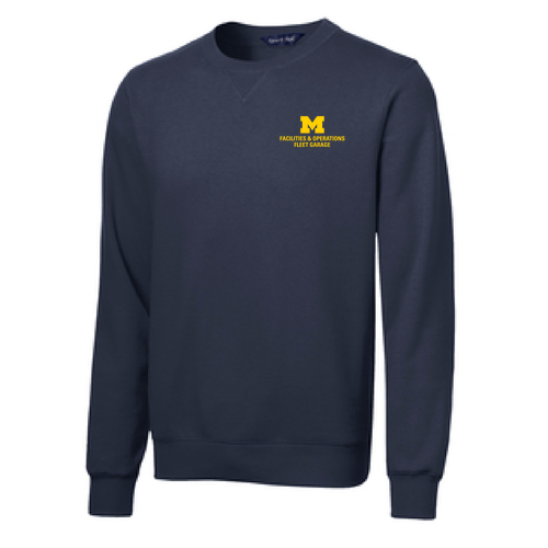 Men/Unisex Sport-Tek Crewneck Sweatshirt -- True Navy, $36