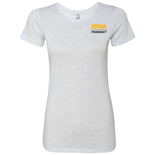 Next Level Apparel Ladies Tri Blend Crew -- Heather White