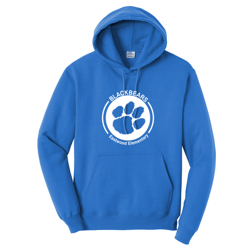 Port and Company Core Fleece Pullover Hooded Sweatshirt -- Royal