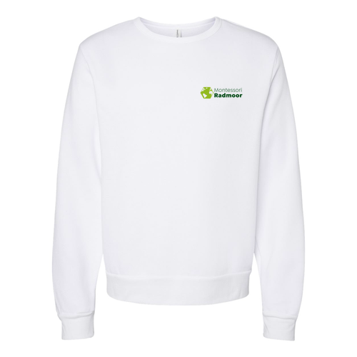 Bella+Canvas Sponge Fleece Classic Crewneck Sweatshirt -- White