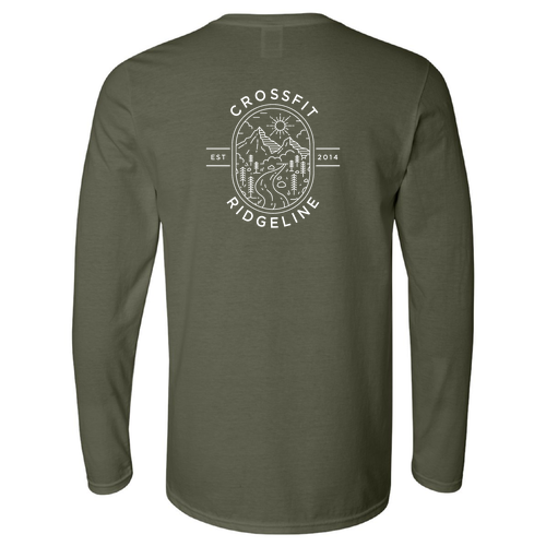 Gildan Softstyle Longsleeve T Shirt -- Military Green