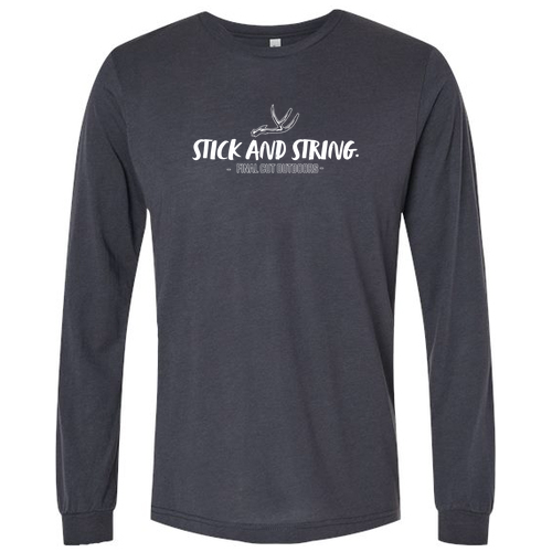 Bella+Canvas Unisex Triblend Long Sleeve Tee- Triblends -- Dark Grey Solid Triblend