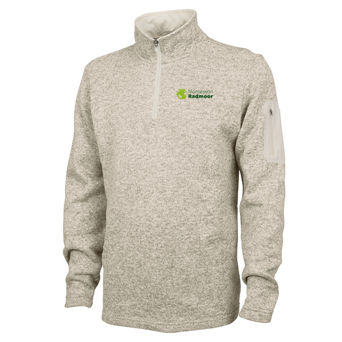 Charles River Mens Heathered Fleece Pullover -- Oatmeal Heather