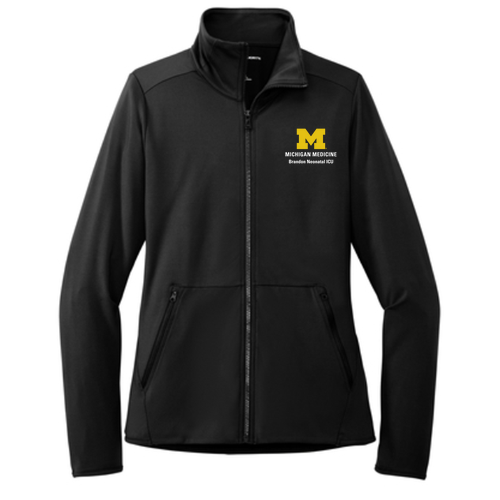 Ladies Port Authority Accord Stretch Fleece Full-Zip -- Black