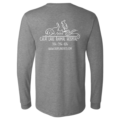Bella+Canvas Unisex Heather Cvc Long Sleeve Tee- Heathers -- Deep Heather