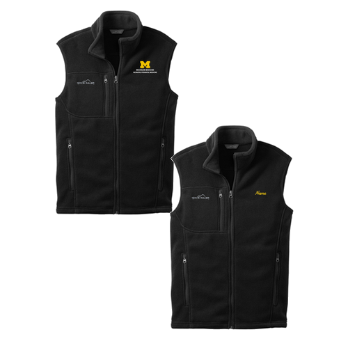 Men/Unisex Eddie Bauer Fleece Vest -- Black