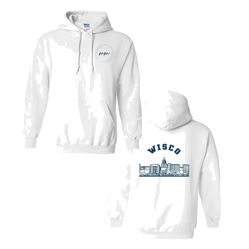 Gildan White Heavy Blend Hooded Sweatshirt