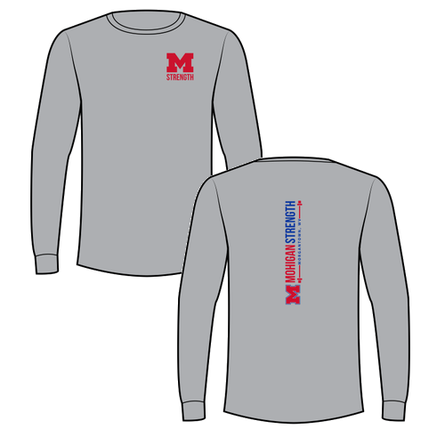 Gildan Heavy Cotton Longsleeve Basic T-Shirt -- Sport Grey