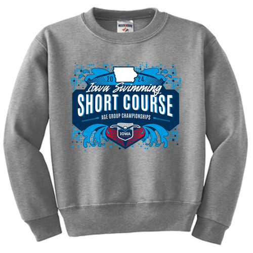 Jerzees Youth 8 oz 50/50 Nublend Fleece Crew -- Oxford