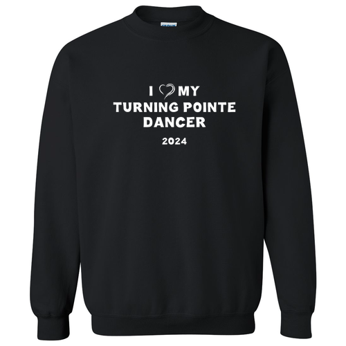 I Love My Turning Pointe Dancer Hoodie- Black