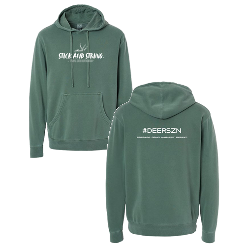 Independent Trading Co. Midweight Pigment-Dyed Hooded Sweatshirt -- Pigment Alpine Green
