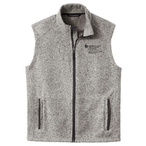 Port Authority Sweater Fleece Vest -- Grey Heather