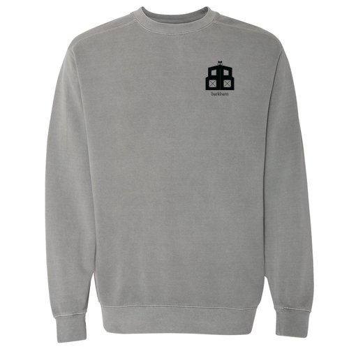 Comfort Colors Crewneck Sweatshirt -- Grey / Dog Quote