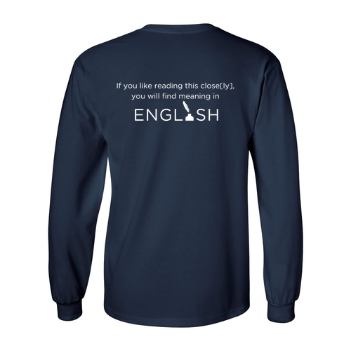 Gildan Ultra Cotton Longsleeve Basic T-Shirt -- Navy