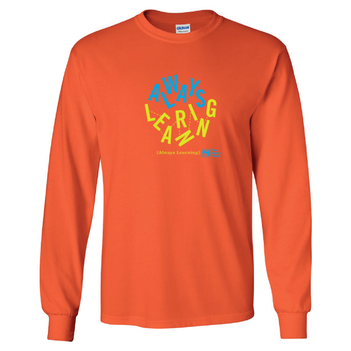 Gildan Heavy Cotton Longsleeve Basic T-Shirt -- Orange