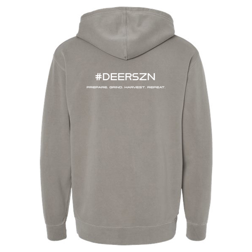 Independent Trading Co. Midweight Pigment-Dyed Hooded Sweatshirt -- Pigment Cement