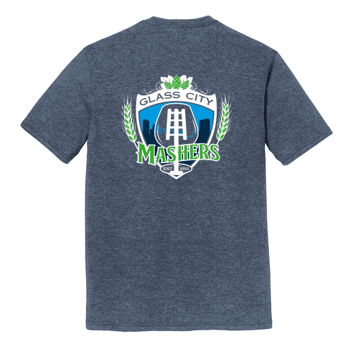 District Made Mens Perfect Tri Crew Tee -- Navy Frost