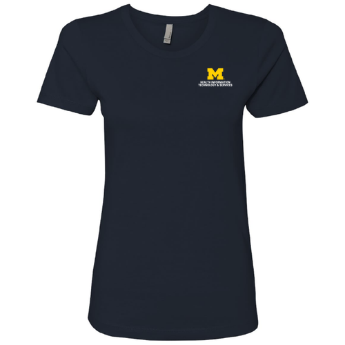Ladies Next Level Soft Fitted Boyfriend Tee -- Midnight Navy