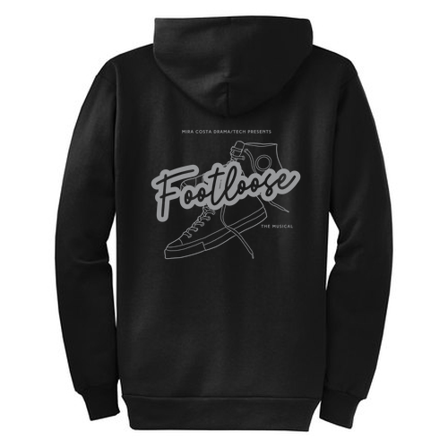 Port and Company Classic Full Zip Hooded Sweatshirt -- Jet Black