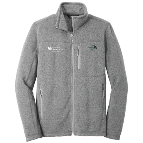 The North Face Sweater Fleece Jacket -- Medium Grey Heather