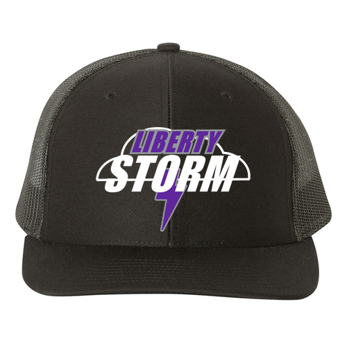 Richardson Trucker Snapback Hat -- Black