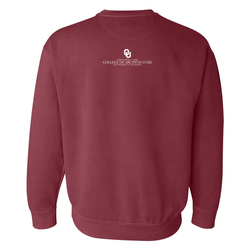 Comfort Colors Crewneck Sweatshirt -- Crimson