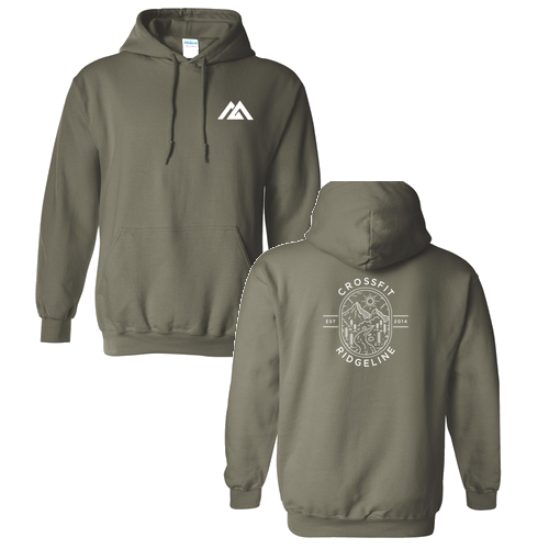 Gildan Heavy Blend Hooded Sweatshirt -- Military Green