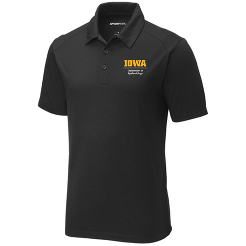 Sport-Tek PosiCharge Tri-Blend Wicking Polo -- Black Triad Solid