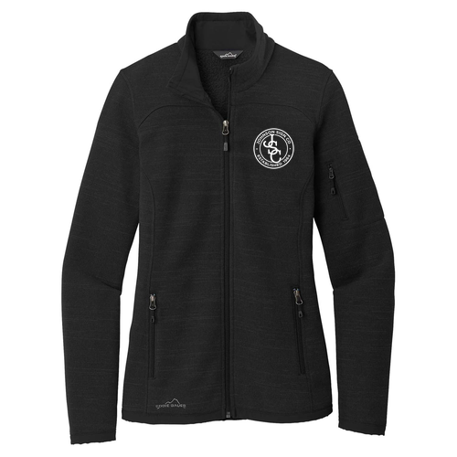 Eddie Bauer Ladies Sweater Fleece Full-Zip -- Black EMBROIDERED