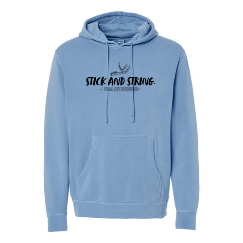 Independent Trading Co. Midweight Pigment-Dyed Hooded Sweatshirt -- Pigment Light Blue