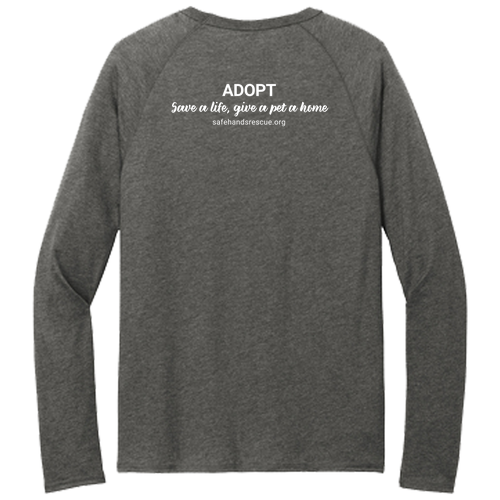 District Women's Featherweight French Terry Long Sleeve Crewneck Washed Coal: Novelty Design