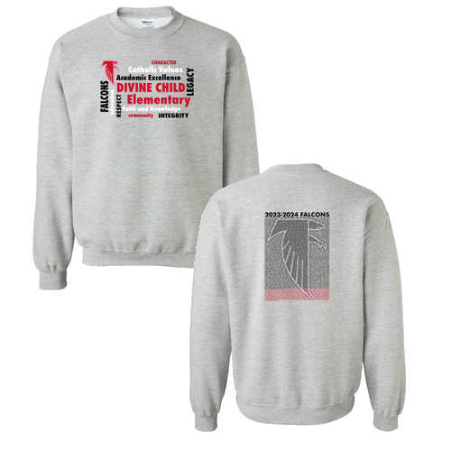 Gildan Heavy Blend Crew Neck Sweatshirt -- Sport Grey
