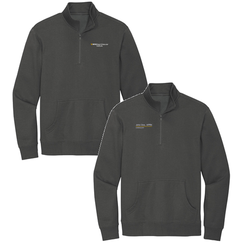 District V.I.T. Fleece 1 / 4-Zip -- Charcoal